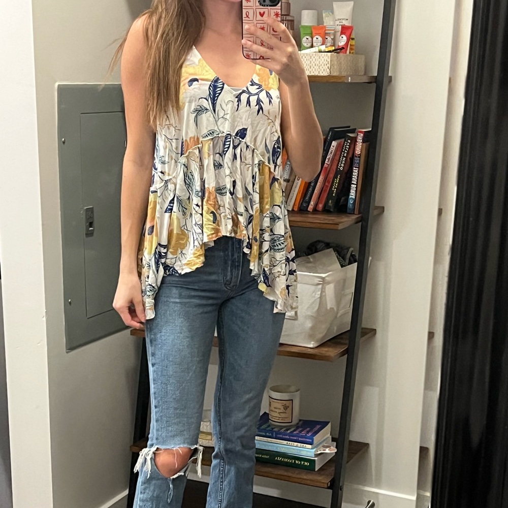 UO Floral tunic/tank top